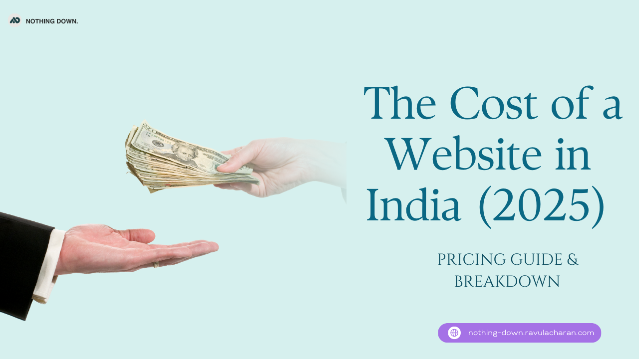 The Cost of a Website in India : What You Need to Know | Nothing Down