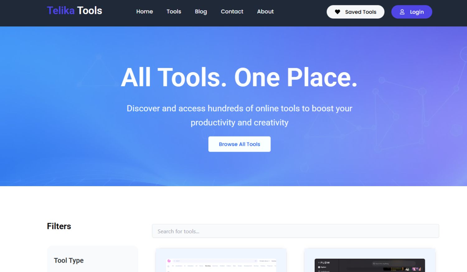 Custom Tools Listing